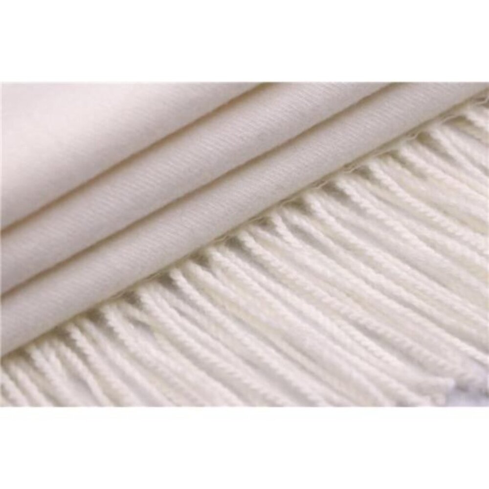 Scarfs for Women Fall Winter Pashmina Shawls Ivory 156 - Picture 7 of 7